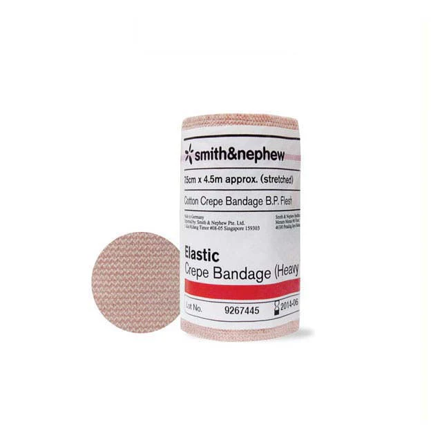 SMITH & NEPHEW ELASTIC CREPE BANDAGE HEAVY WEIGHT 7.5CMX4.5M (83207) 1S