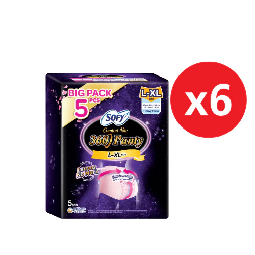 SOFY COMFORT NITE 360 PANTY L-XL 5S × 6
