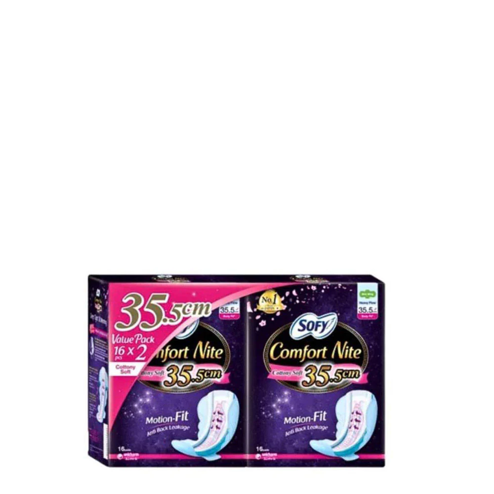 SOFY COMFORT NITE SLIM WING 35.5CM 16SX2