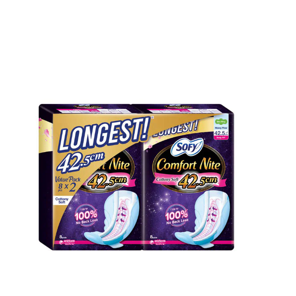 SOFY COMFORT NITE SLIM WING 42.5CM 8SX2