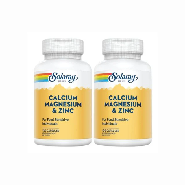 SOLARAY CALCIUM MAGNESIUM ZINC 120SX2