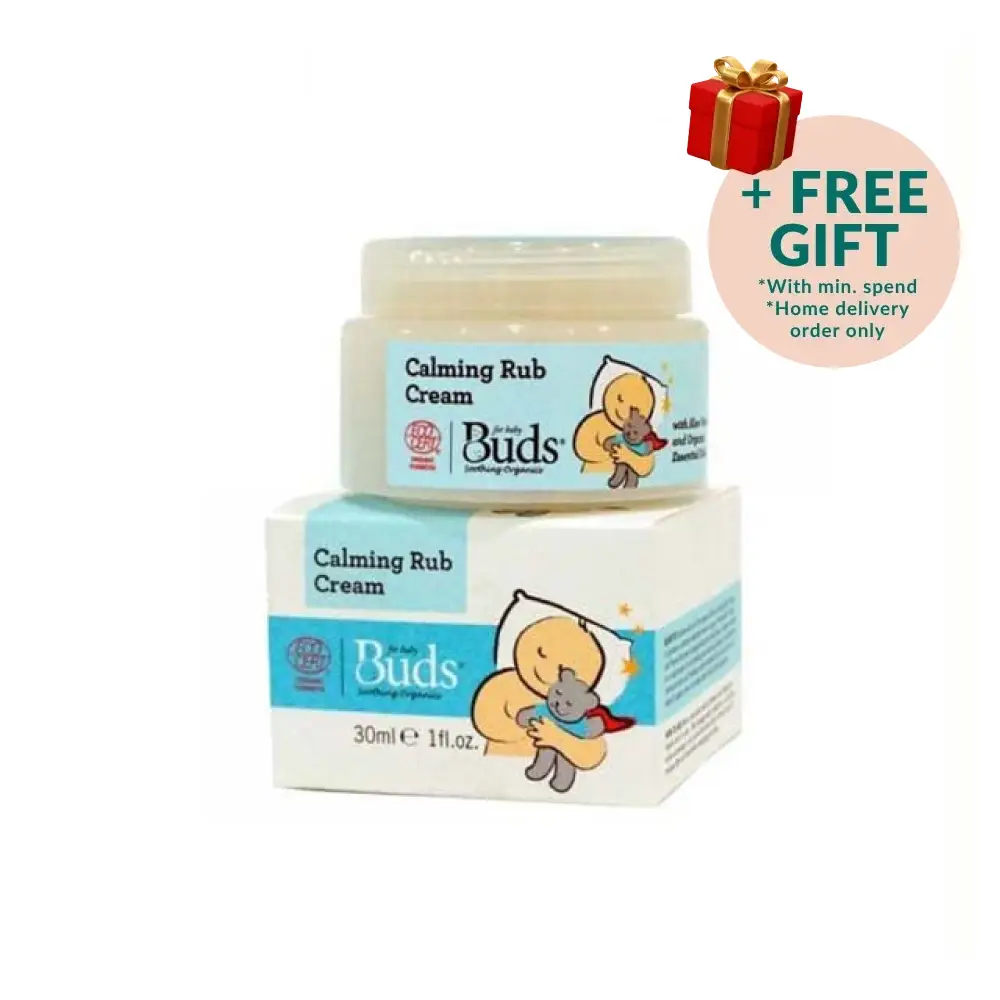 BUDS FOR BABY SOOTHING ORGANICS CALMING RUB CREAM 30ML