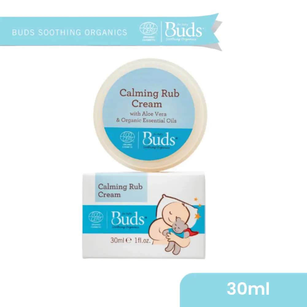 BUDS FOR BABY SOOTHING ORGANICS CALMING RUB CREAM 30ML - Image 2