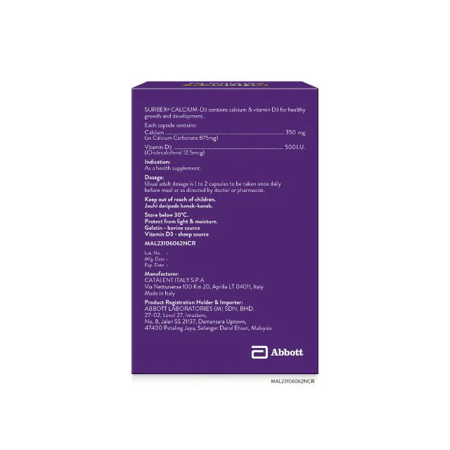 SURBEX CALCIUM-D3 30S - Image 2