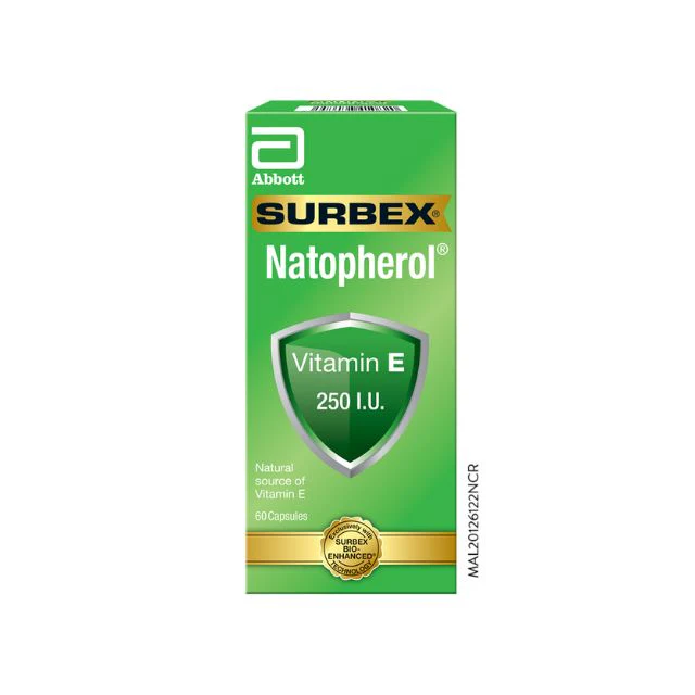 SURBEX NATOPHEROL E 250IU 60S
