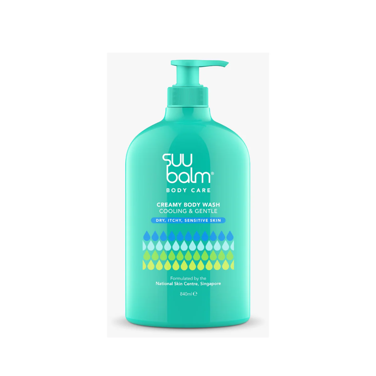 SUU BALM DUAL COOLING & MOISTURISING CREAM BODY WASH 840ML