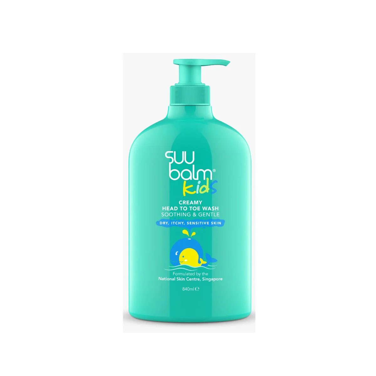 SUU BALM KIDS SOOTHING&MOISTURISING HEAD TO TOE WASH 840ML