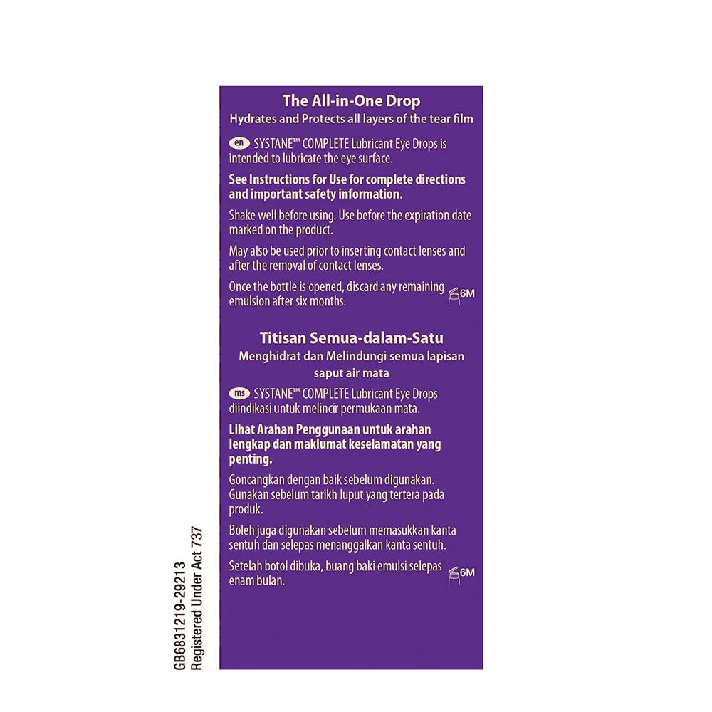 SYSTANE COMPLETE EYE DROPS 10ML - Image 2