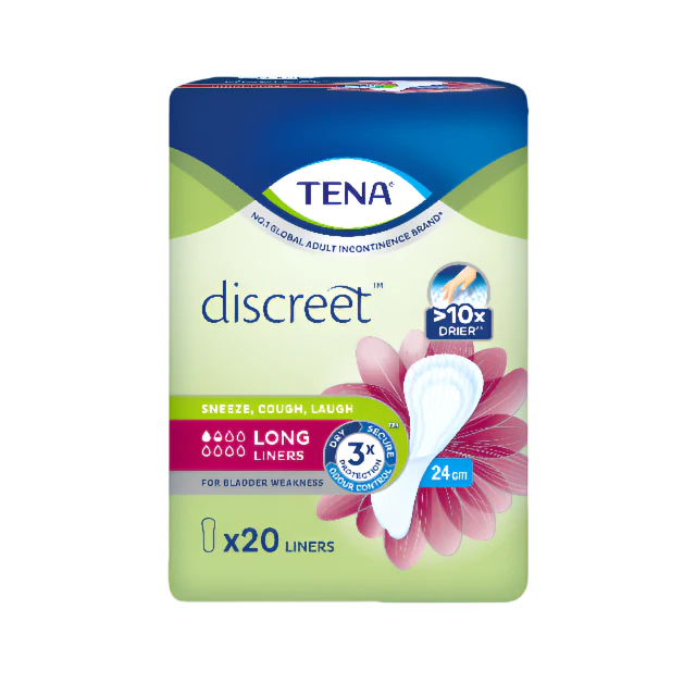 TENA DISCREET LONG 24CM LINER 20S