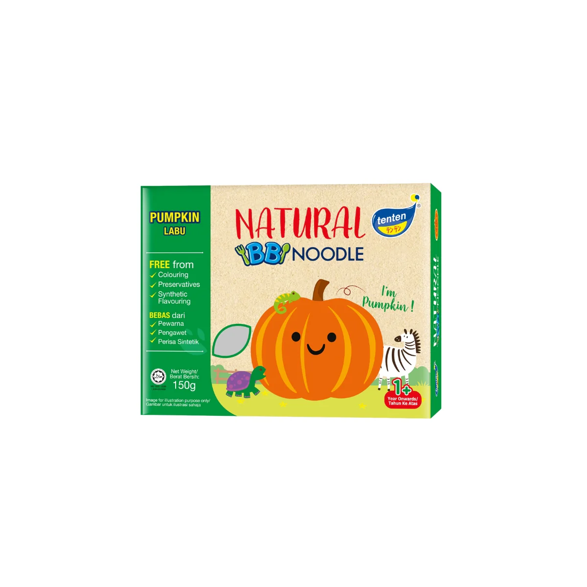 TENTEN NATURAL BABY NOODLE 150G (PUMPKIN)