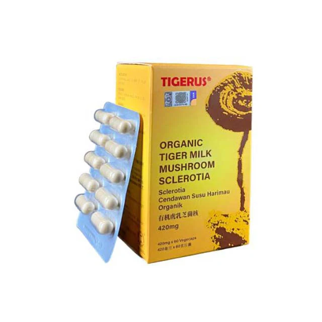 TIGERUS ORGANIC TIGER MILK MUSHROOM SCLEROTIA 420MG 60S