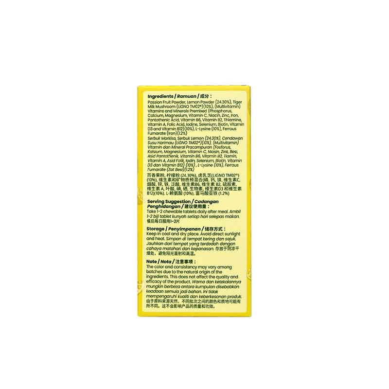 TIGERUS TIGGY LEMON 500MG 30S - Image 2