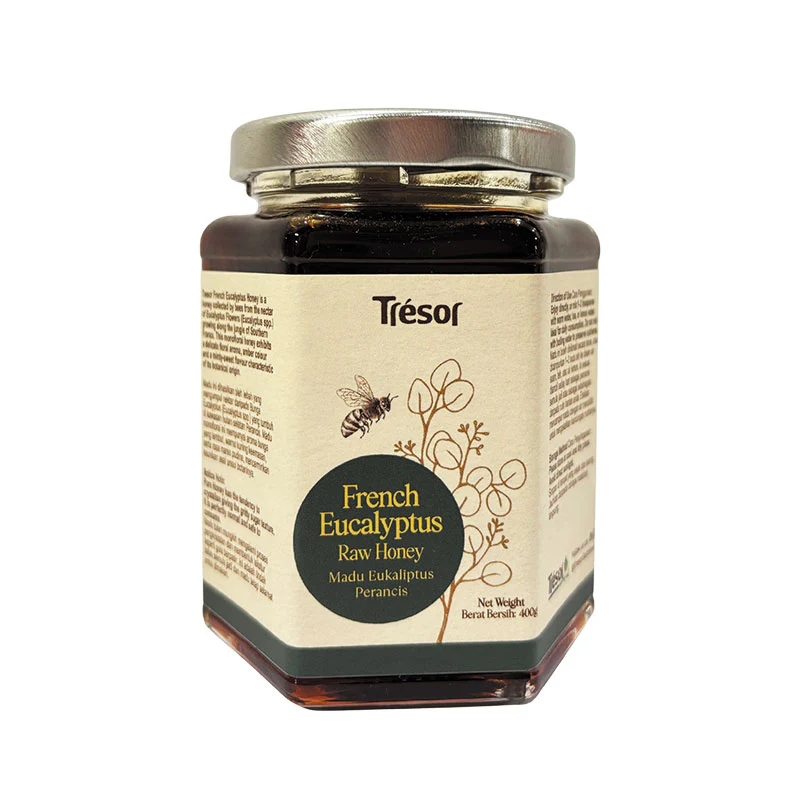 TRESOR FRENCH EUCCALYPTUS RAW HONEY 400G