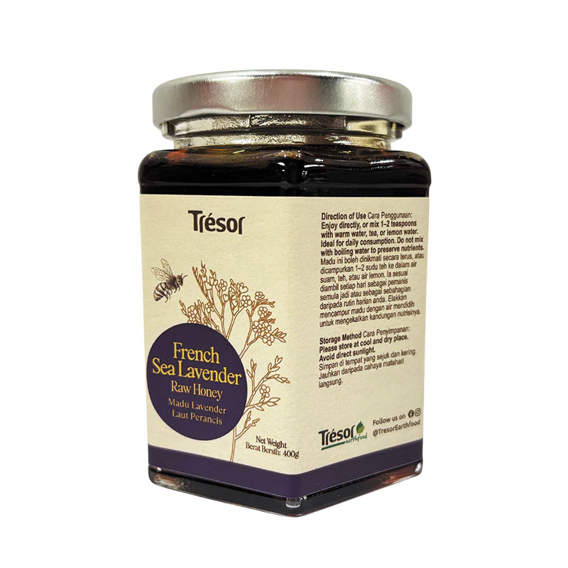 TRESOR FRENCH SEA LAVENDER RAW HONEY 400G - Image 4