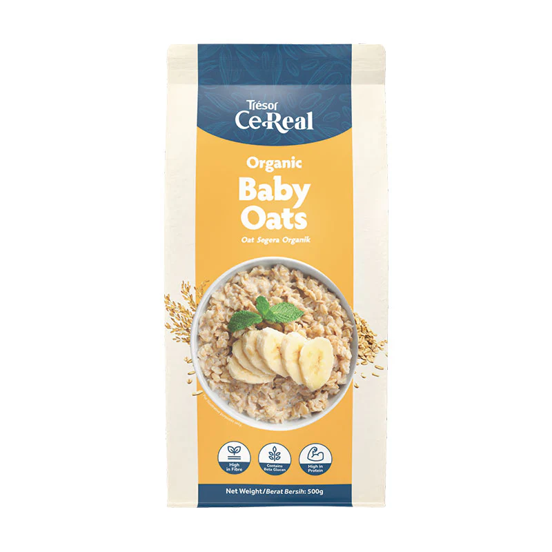 TRESOR CEREAL ORGANIC BABY OATS 500G