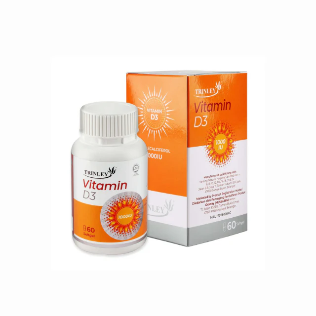 TRINLEY VITAMIN D3 1000IU 60 SOFTGEL