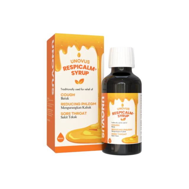 UNOVUS RESPICALM+ SYRUP 90ML