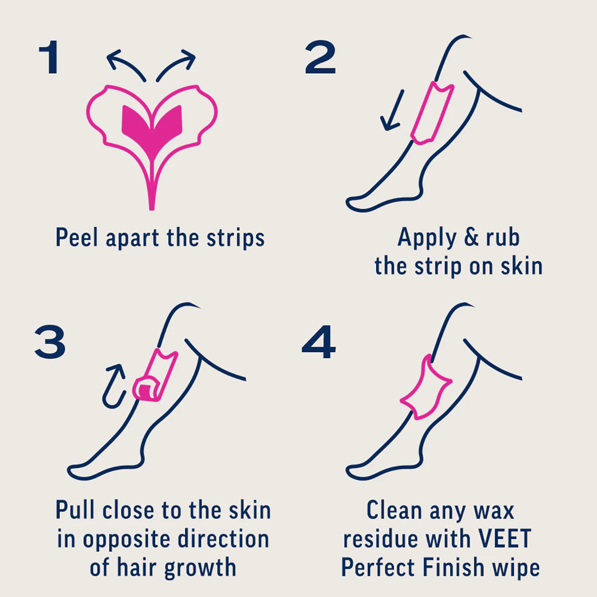VEET COLD WAX STRIPS DRY SKIN 20S - Image 4