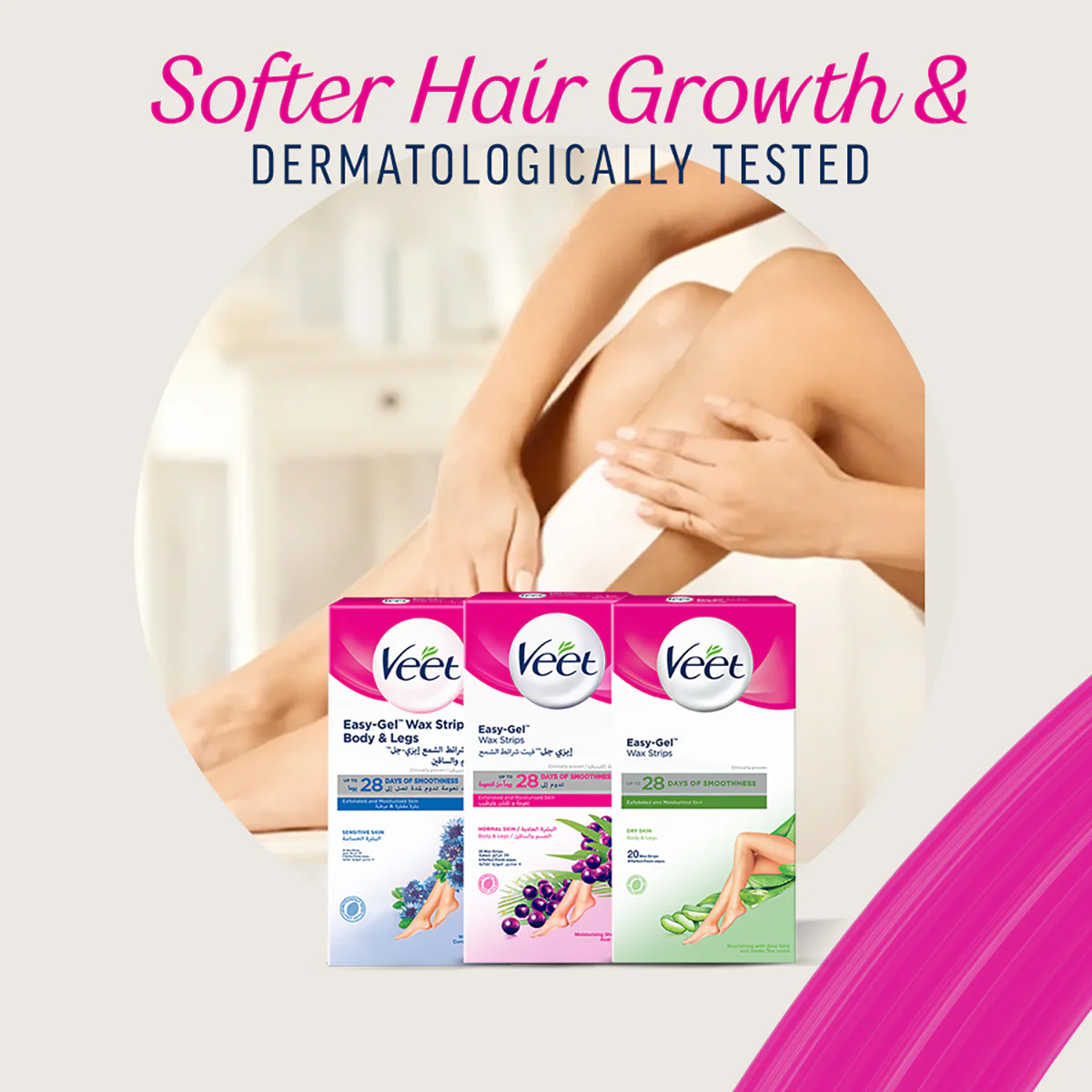 VEET FACE WAX STRIPS SENSITIVE 20S - Image 3