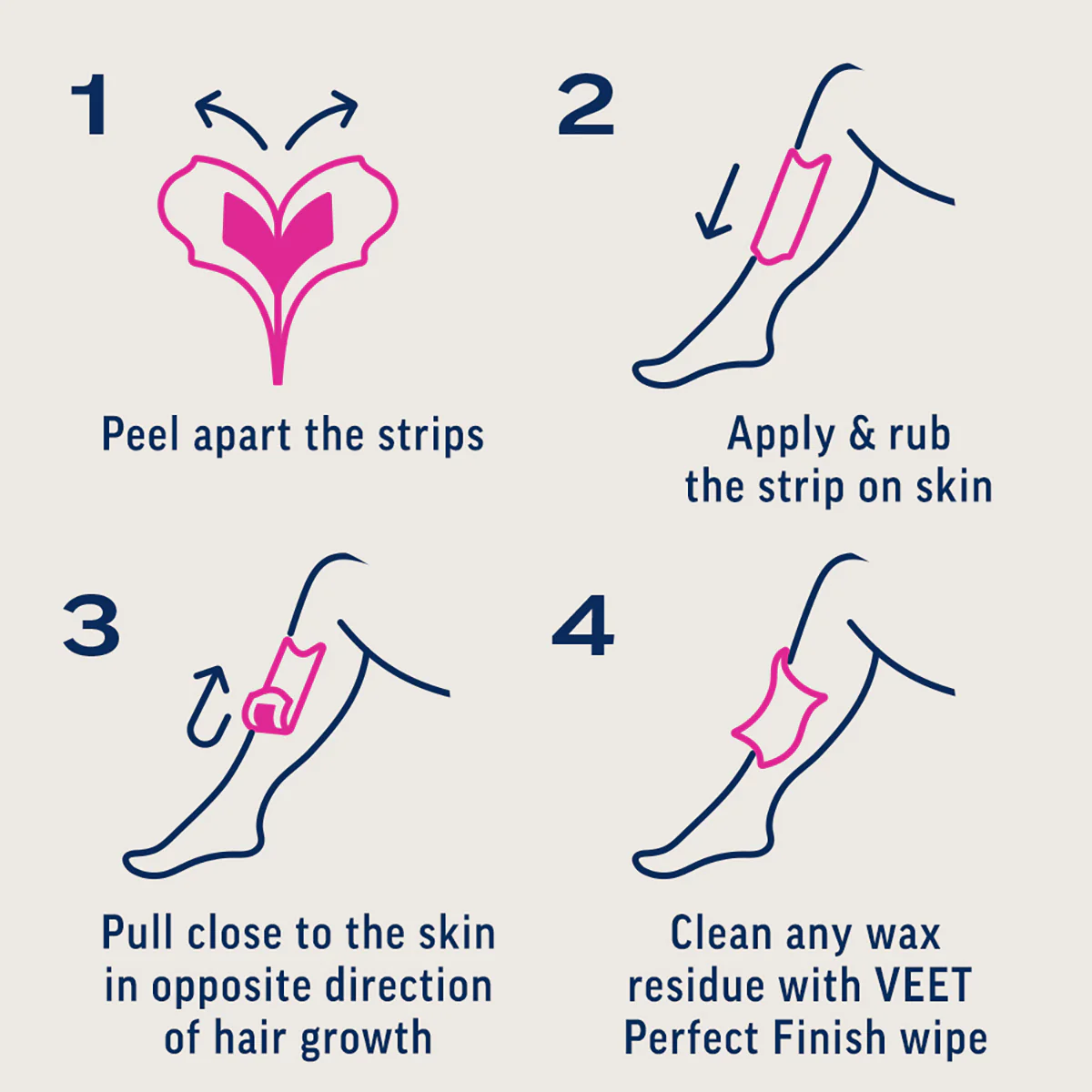 VEET FACIAL WAX STRIPS 20S - Image 4