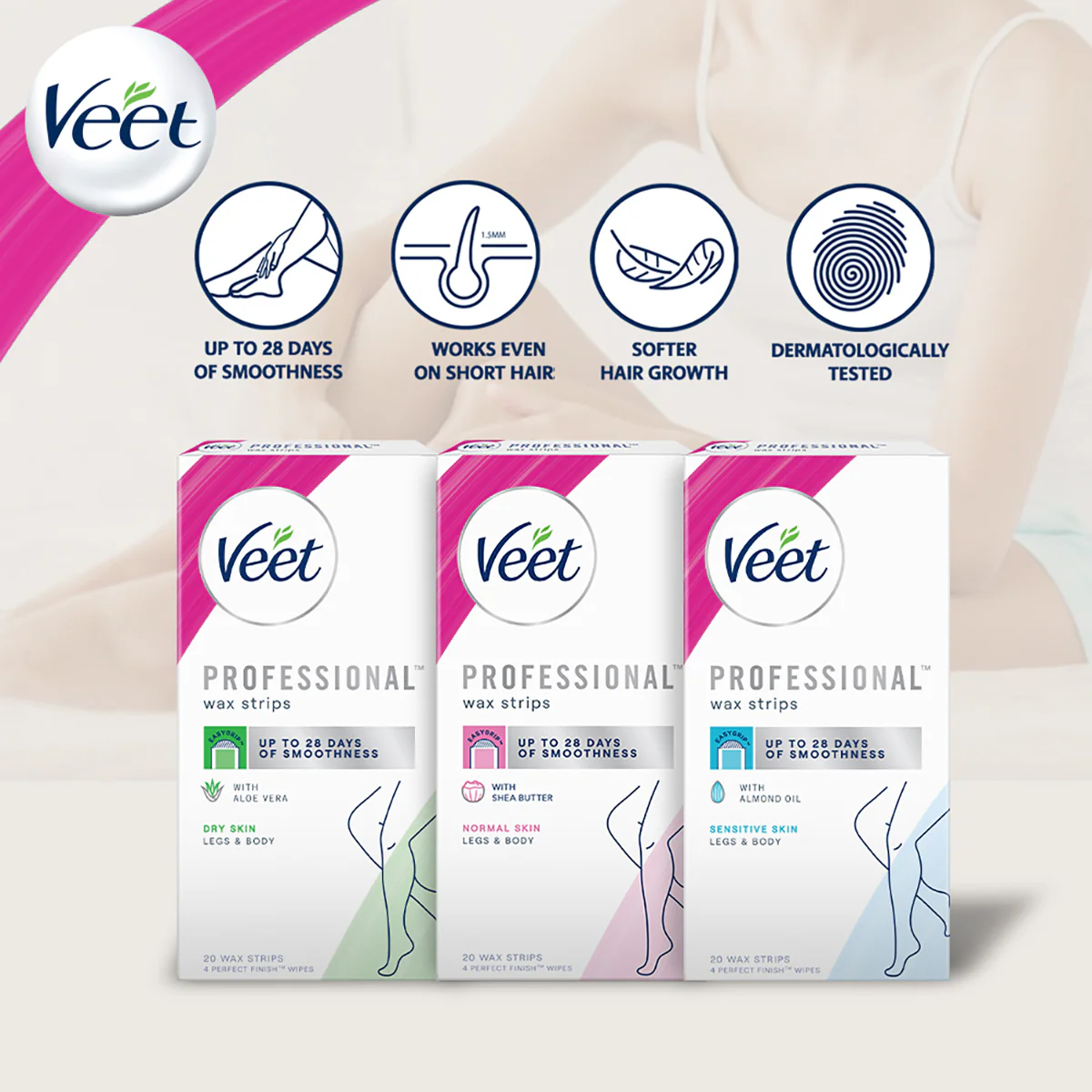 VEET WAX STRIPS SENSITIVE 20S - Image 2