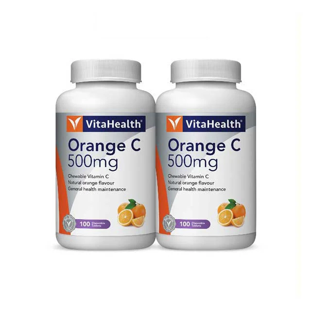 Vitahealth Orange C Chewable 500Mg 100S X 2