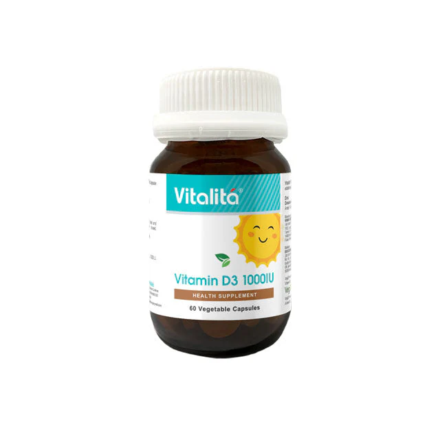 VITALITA VITAMIN D3 1000IU VEG CAP 60S