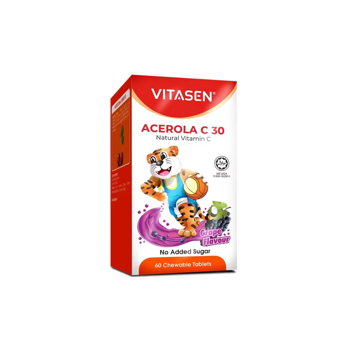 VITASEN ACEROLA C 30 CHEWABLE TAB GRAPE 60S