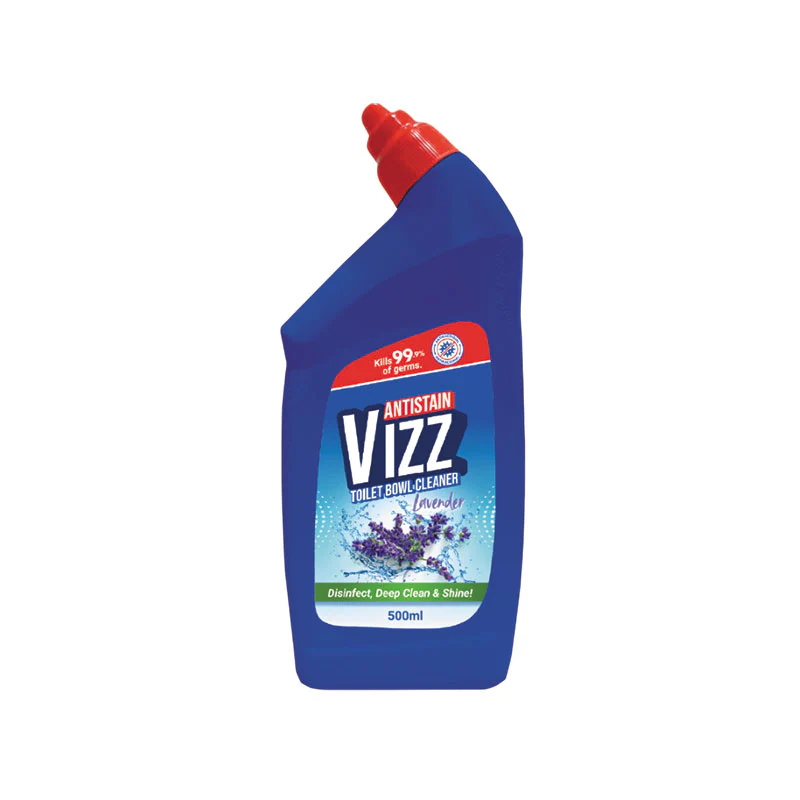 VIZZ ANTISTAIN TOILET BOWL CLEANER-LAVENDER 500ML