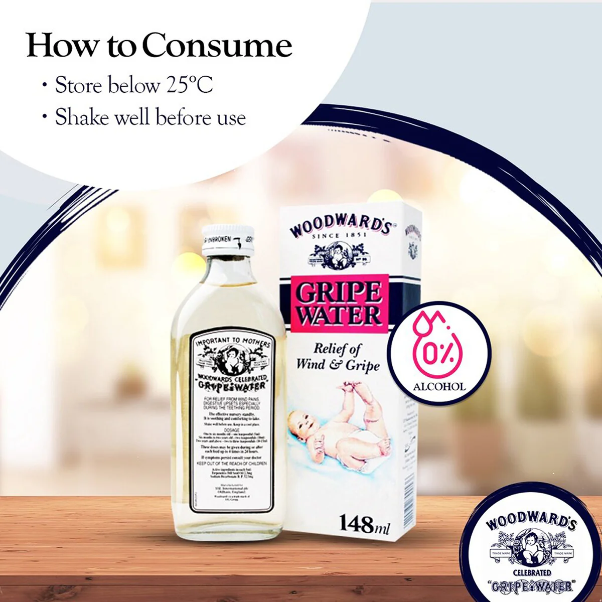 WOODWARDS GRIPE WATER 148ML - Image 2