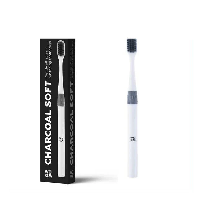 WOOM CHARCOAL SOFT TOOTHBRUSH 1S