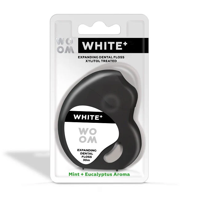 WOOM WHITE+ EXPANDING DENTAL FLOSS 30M