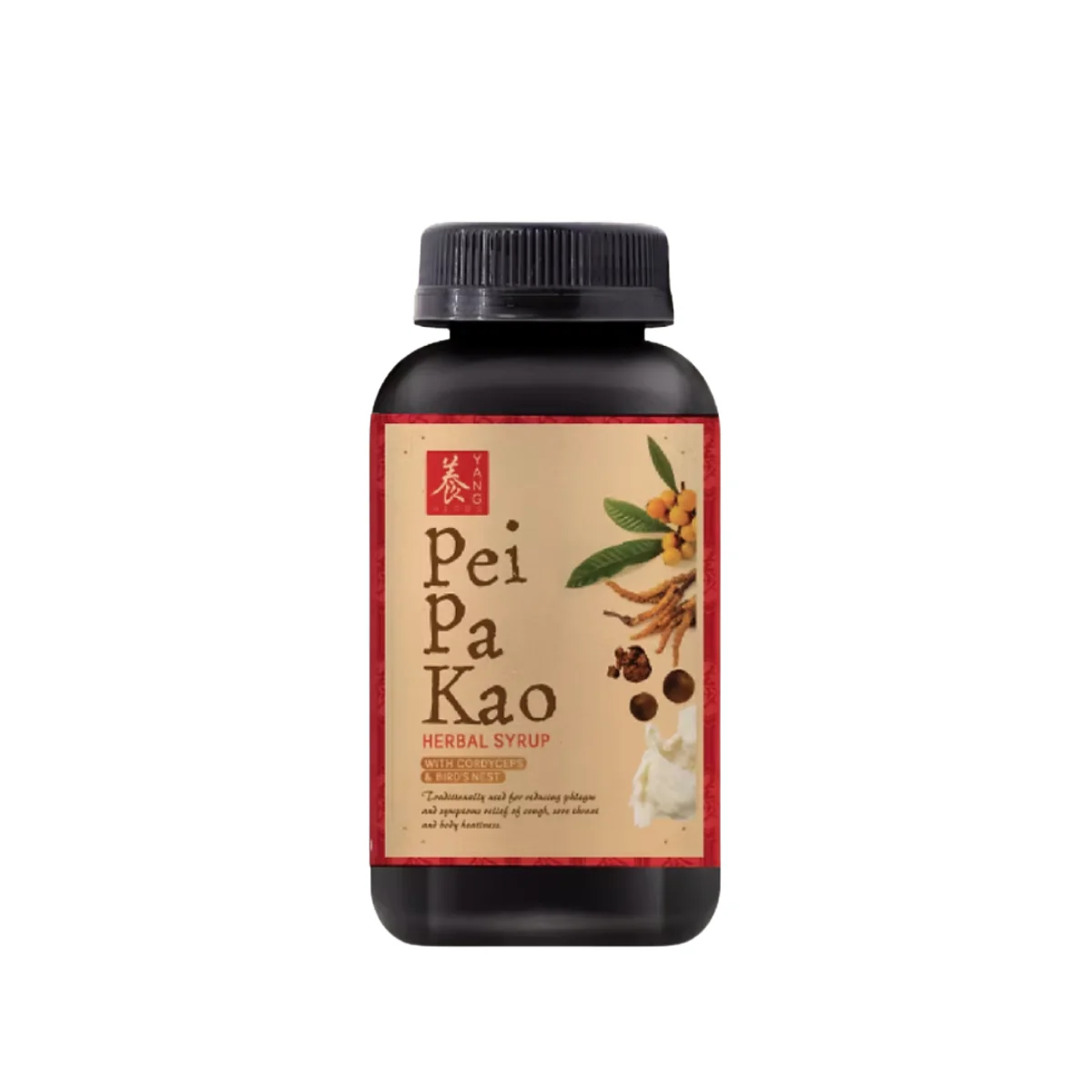 YANG HERBS PEI PA KO WITH CORDYCEPS & BIRD NEST HERBAL SYRUP 150ML