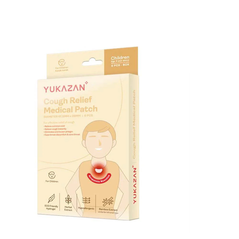 YUKAZAN COUGH RELIEF MEDICAL PATCH CHILDREN 6S
